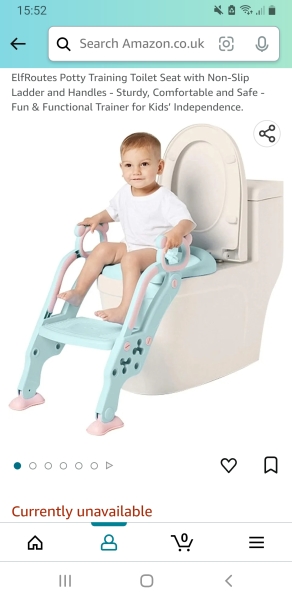 Potty and training loo seat for 2.5 yo who hates using the potty but also won’t wear nappies 