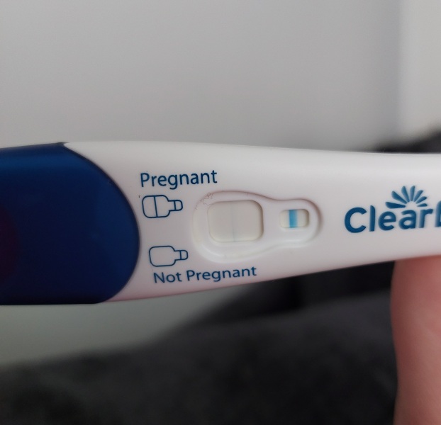 Clear blue test. Evap line or positive
