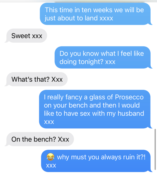 The last text conversation you had with your other half….and the date and how long you have been together….