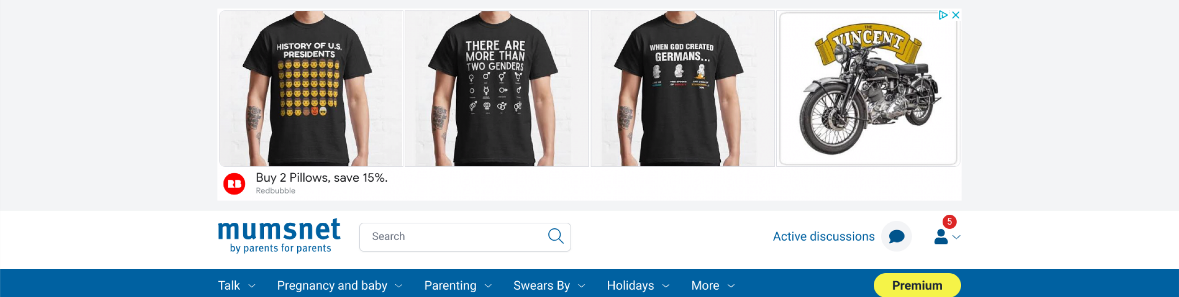 Mumsnet, seriously? Is your bar this low?