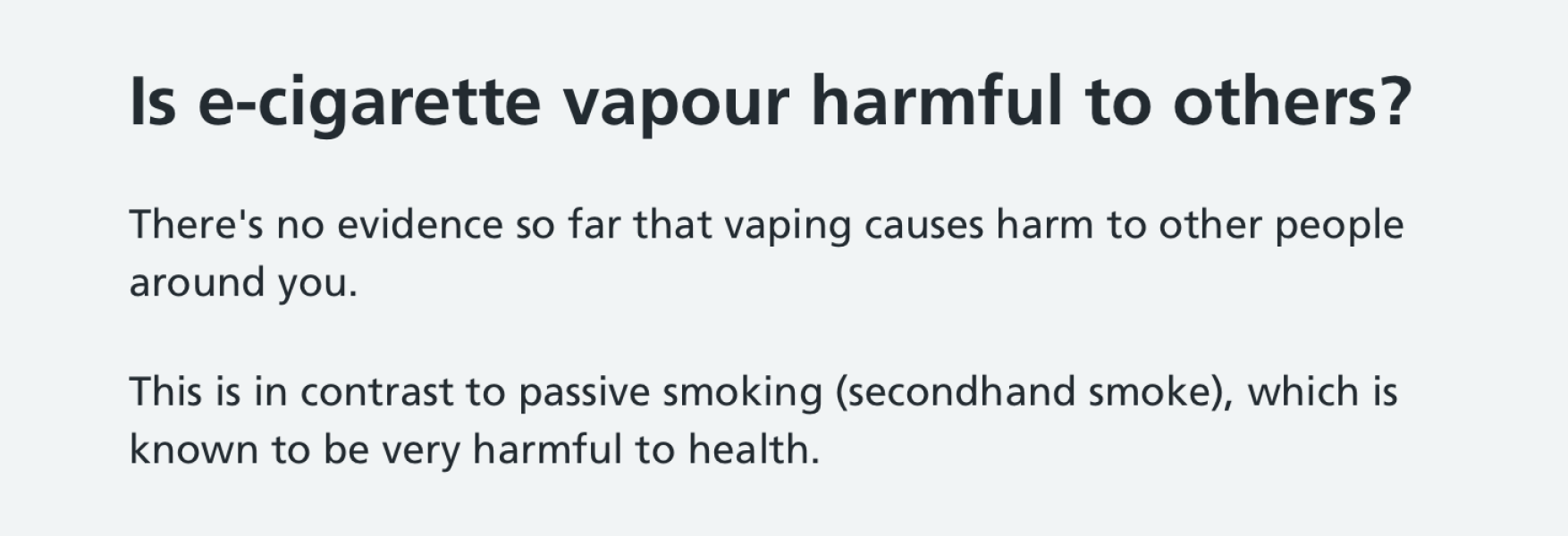 To tell those who lecture me on vaping to Fuck Off