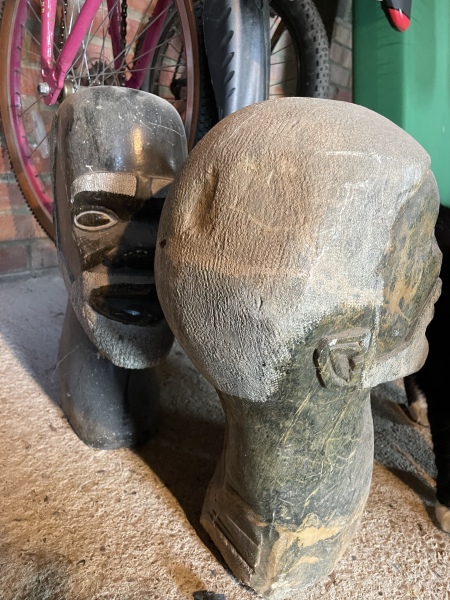 To use these heads as outdoor ornaments