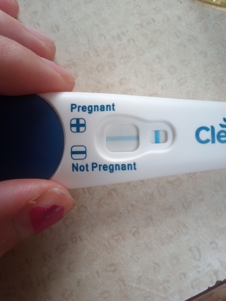 Faint positive Clear Blue