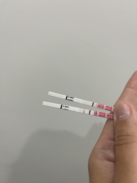 Clear positive but super faint line less than an hour later? 