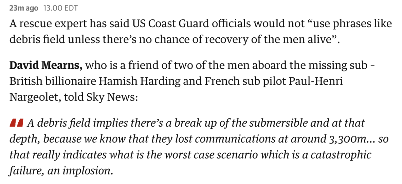 Missing Titan Sub! Thread 4