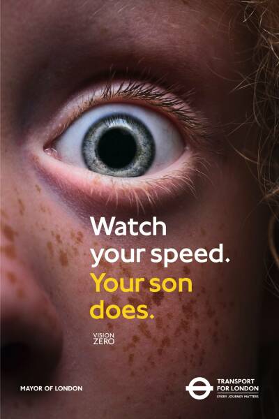 To I think the TfL poster ‘watch your speed your sister does’ is sexist?