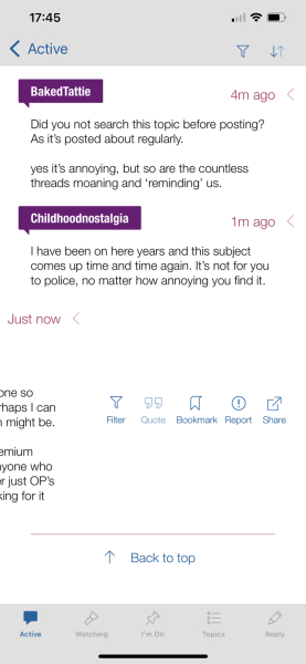 To remind people how to read all OP’s posts before posting? 