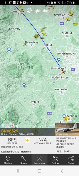 FLIGHTRADAR24 Russian plane to Washington ?