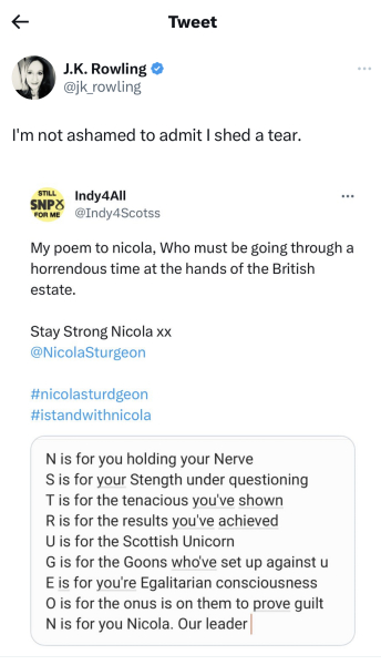 Nicola Sturgeon arrested 