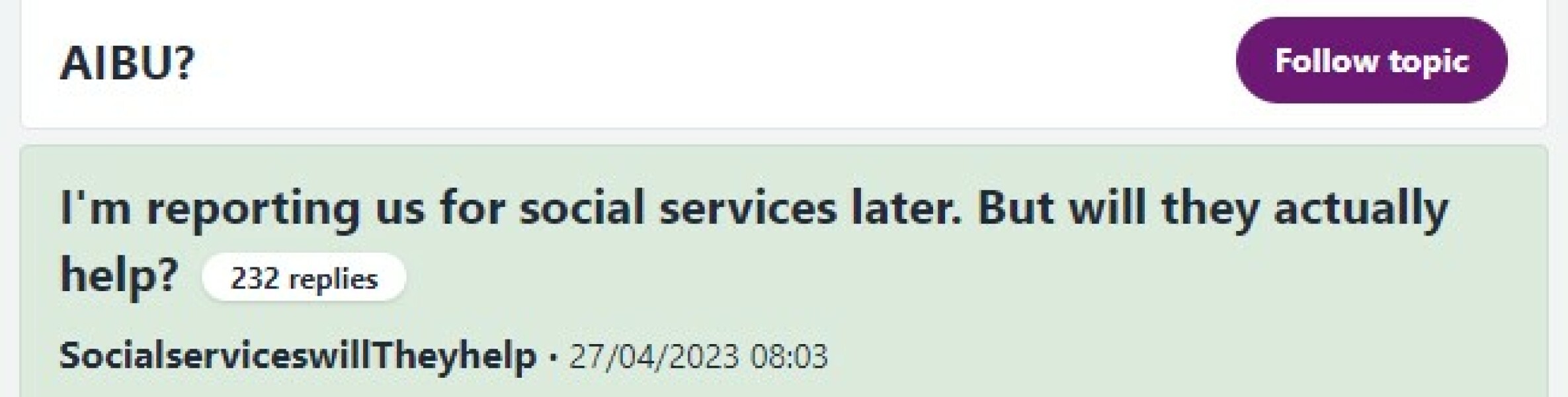 I don't want to live with my child anymore.