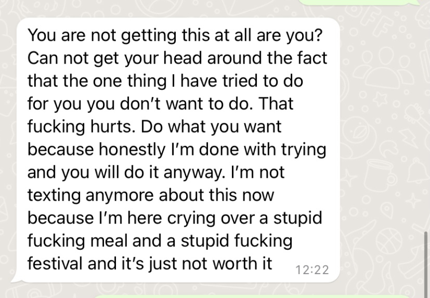 Boyfriend crying because of me,am I really horrible?