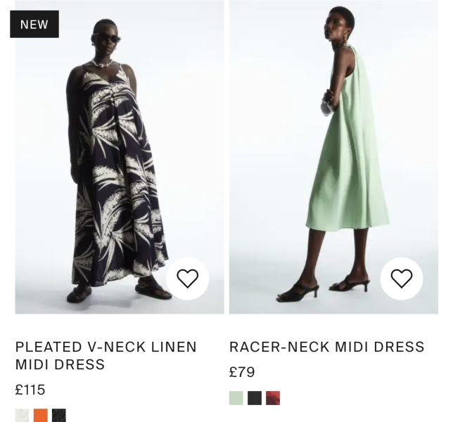 To want to see women's clothes modelled on women with a bust?