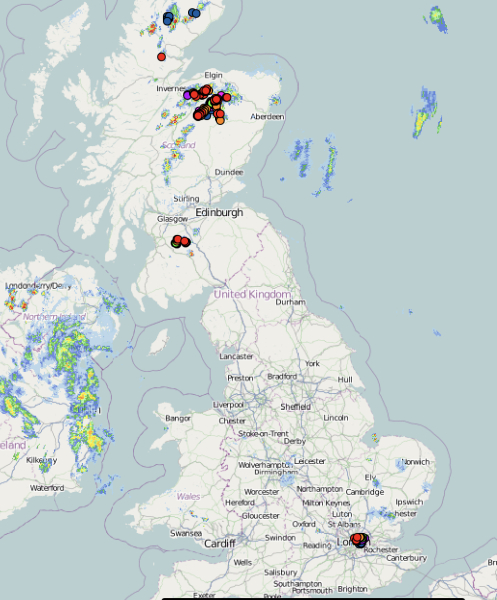 Thunderstorm warning Saturday 10th June.