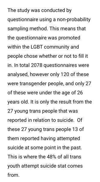 Countering trans suicide figures
