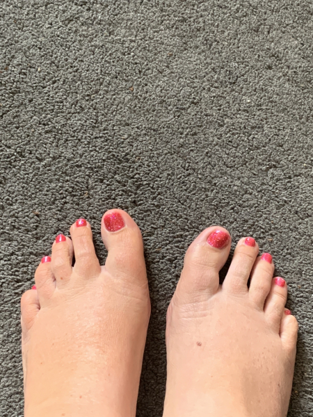 To not paint my toenails for my friends wedding tomorrow