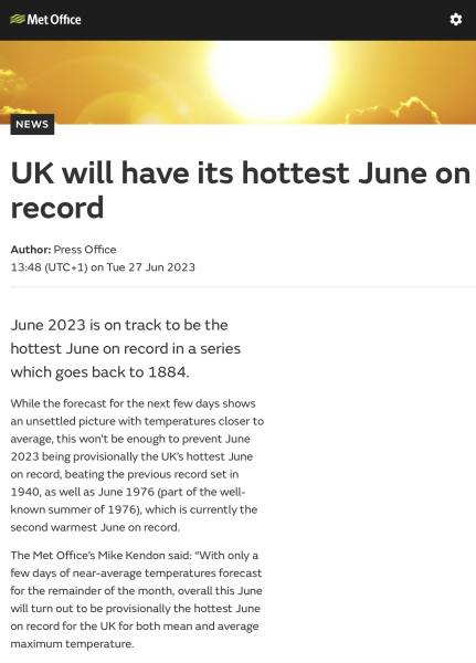 Does anyone know when it will stop being hot