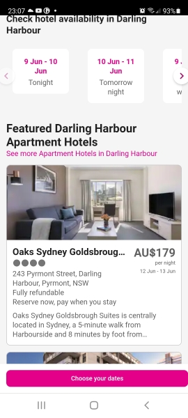 Sydney self catering