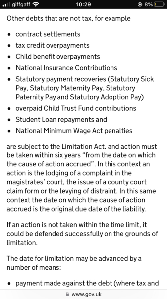 To expect HMRC not to pursue tax credit overpayments from 18 years ago 