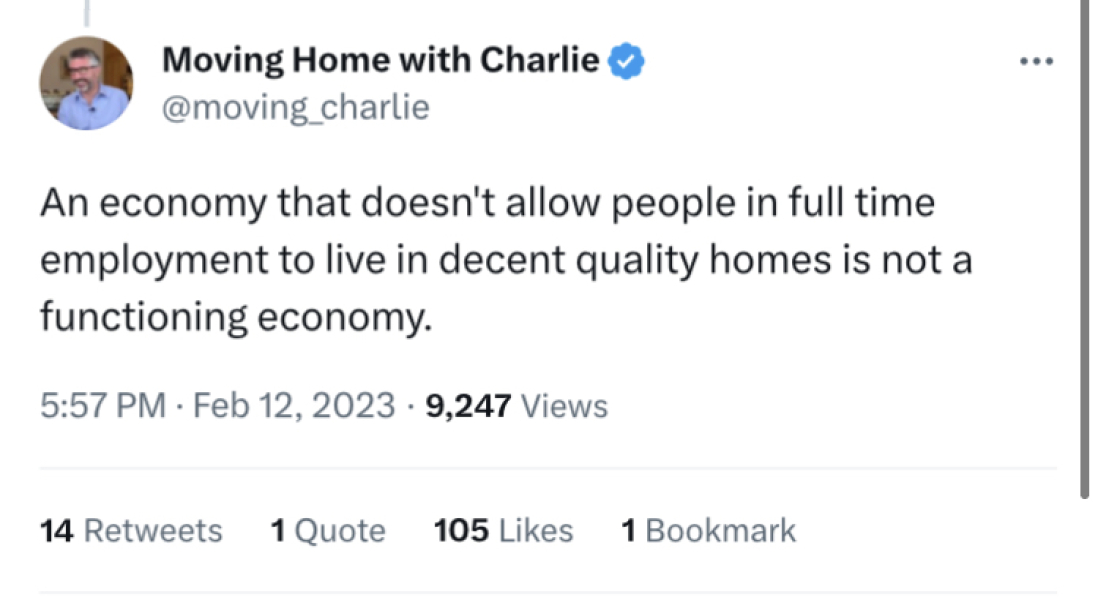 To think no one has a right to make money off their house