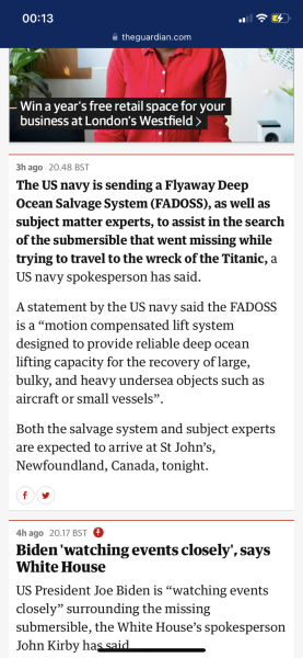 To think it’s ironic all the stops are being pulled to rescue 5 people from a submarine 