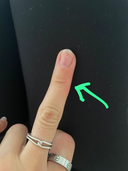 Left handers - finger protection.