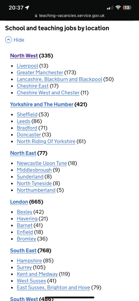 In which parts of the country are primary teachers most needed?