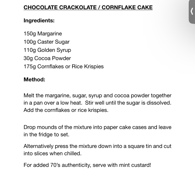 To ask if you know the recipes for any of these school biscuits?