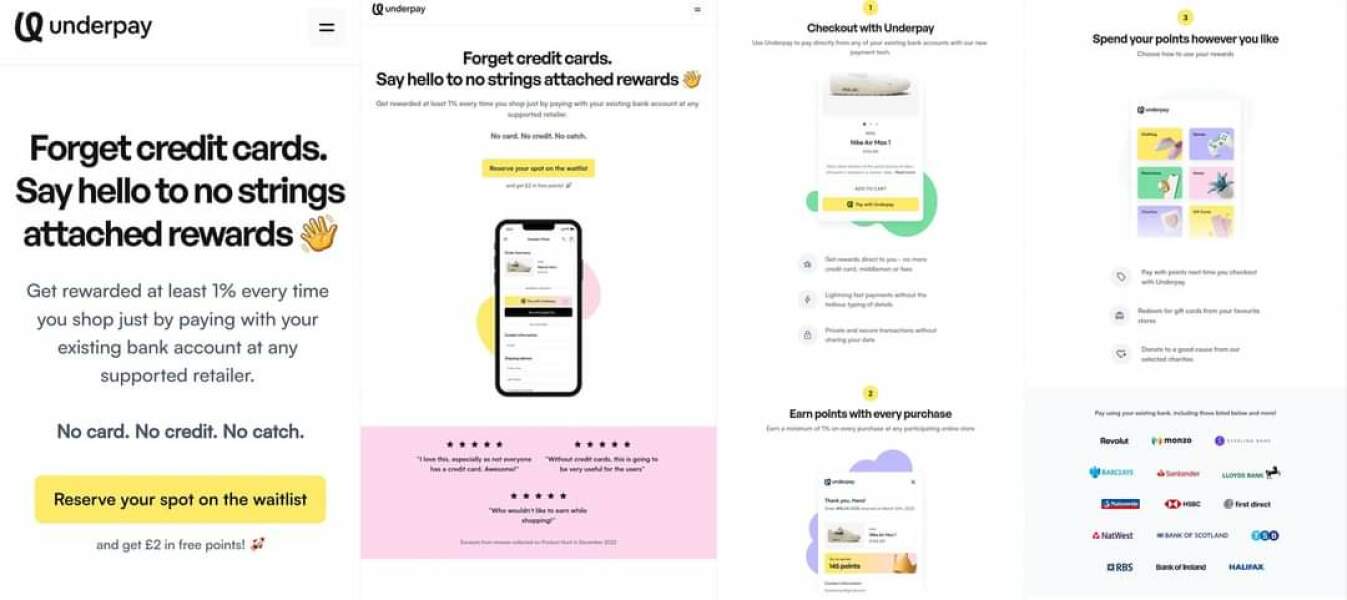 Underpay new cashback site - £2 per referral 