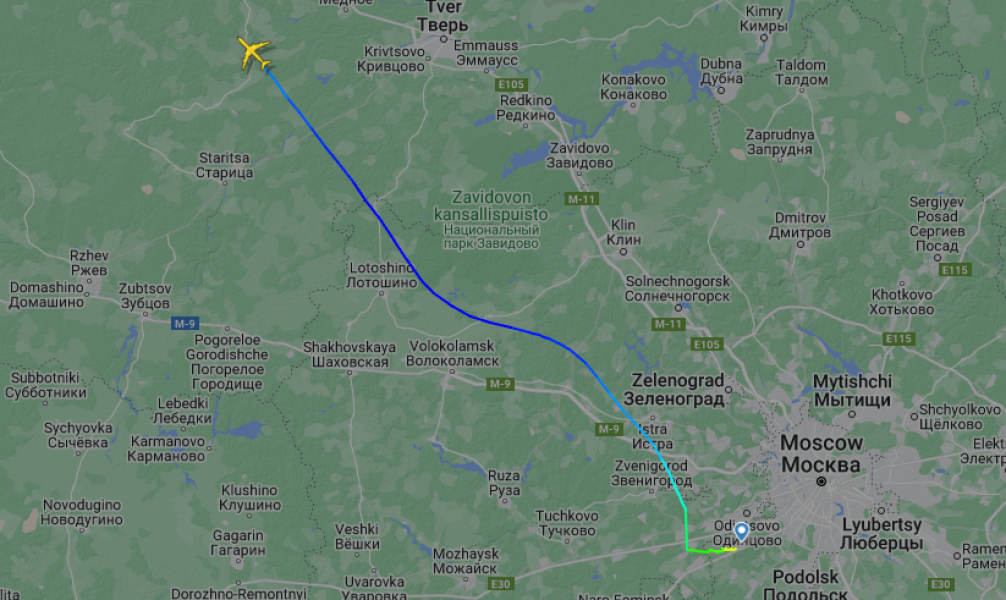 Moscow plane dissapears