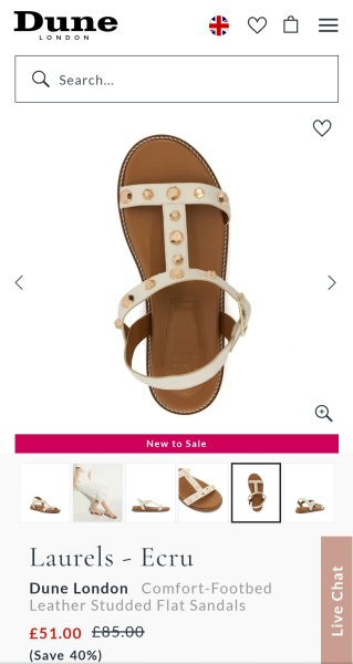 Sandals like these Dune ones