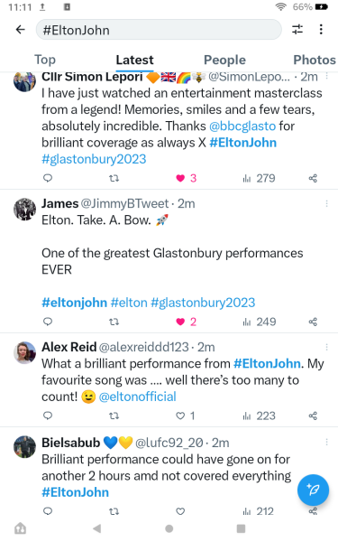 Don't let the sun go down on Glastonbury