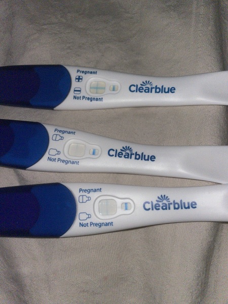 Faint positive Clear Blue