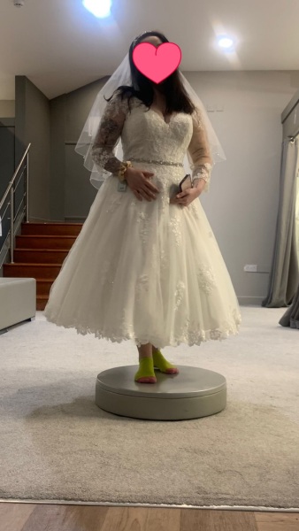 To ask what shoes to get to match my wedding dress?
