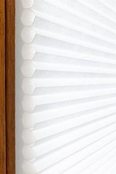 White or cream blinds for minimalist sunny living room?