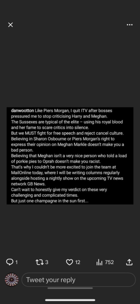 Dan Wootton is a prick
