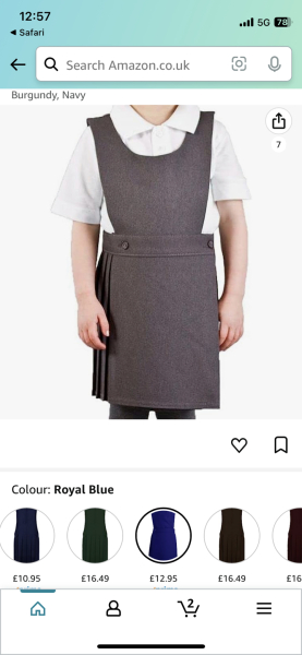 Where to buy Royal blue skirt / pinafore