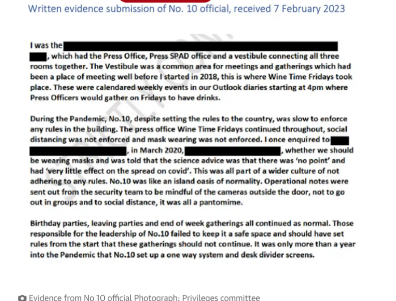 Boris stands down as MP with immediate effect part 2