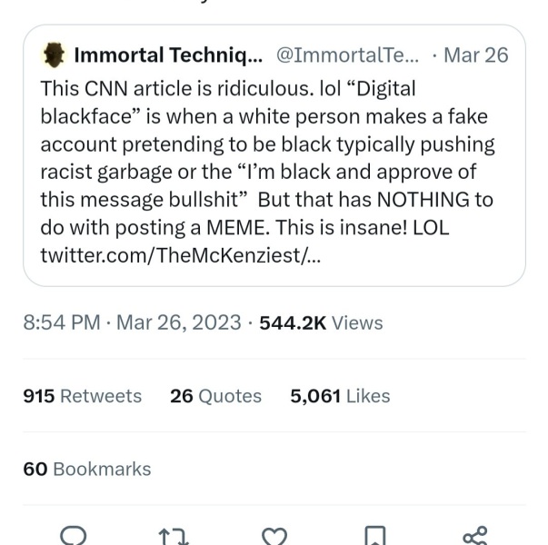 Digital blackface…?