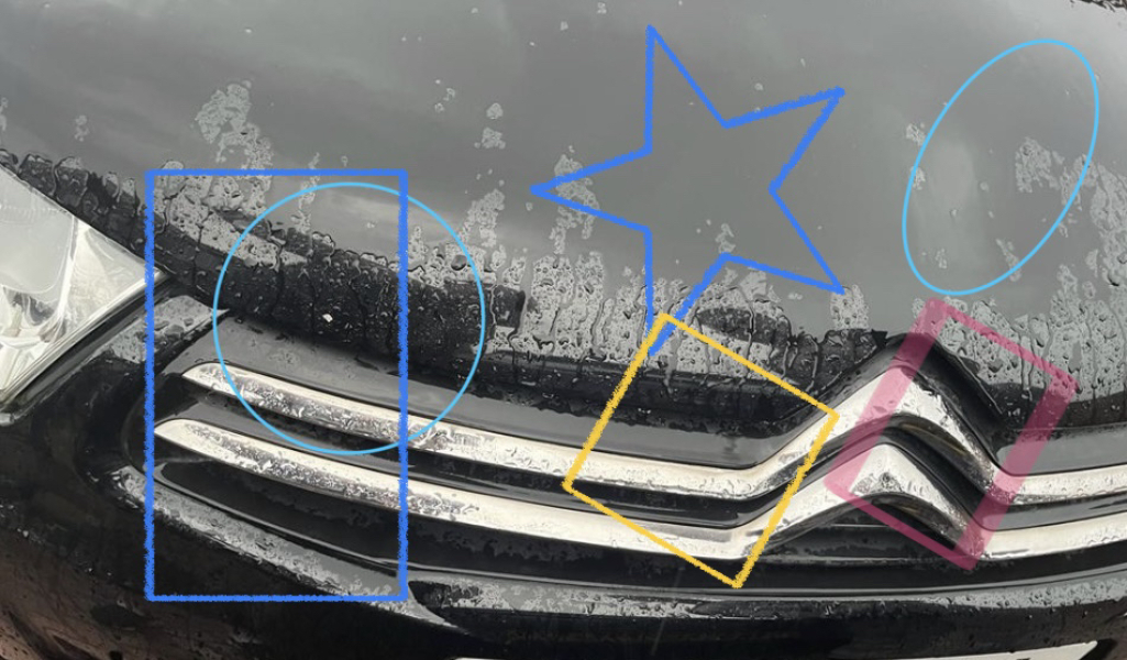 My 4 year old damaged neighbours car