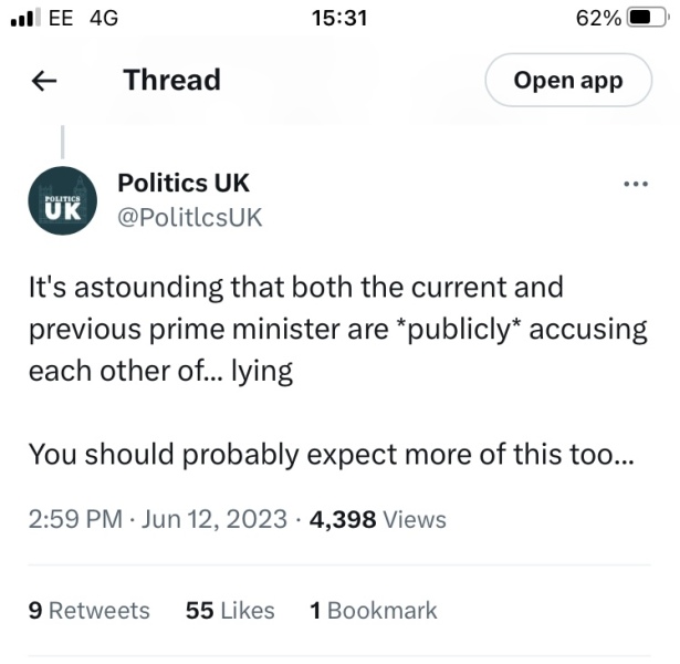 Thread 25, Sunak - Peerages, Privileges & the Covid Inquiry