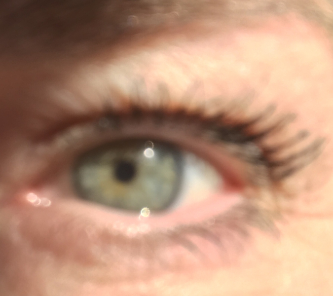 What colour would you say DD's eyes are?