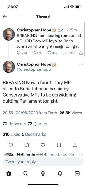 Thread 25, Sunak - Peerages, Privileges & the Covid Inquiry