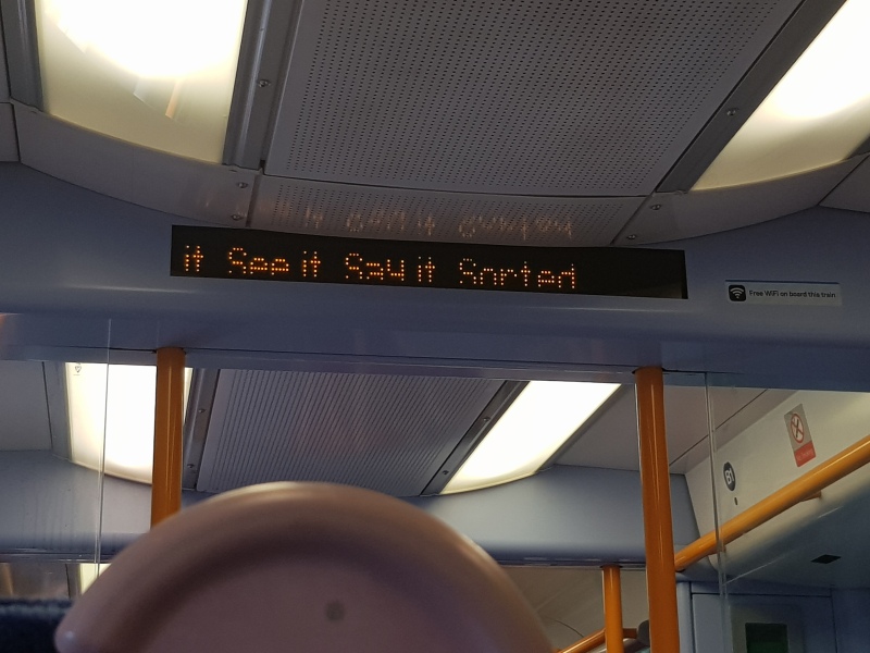 To think that the 'see it, say it, sorted' railway message is really irritating