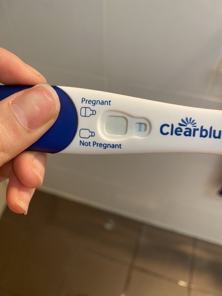 Clear blue test. Evap line or positive