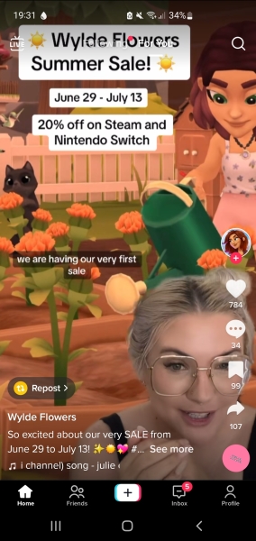 Wylde flowers on nintenso switch