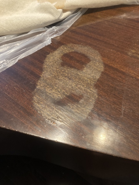Help! Decorator has damaged DP’s piano - water damage to wood, can it be reversed/ restored 