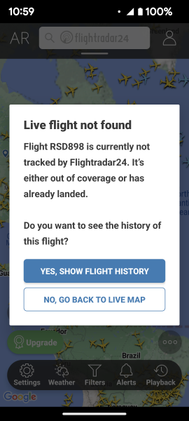 FLIGHTRADAR24 Russian plane to Washington ?