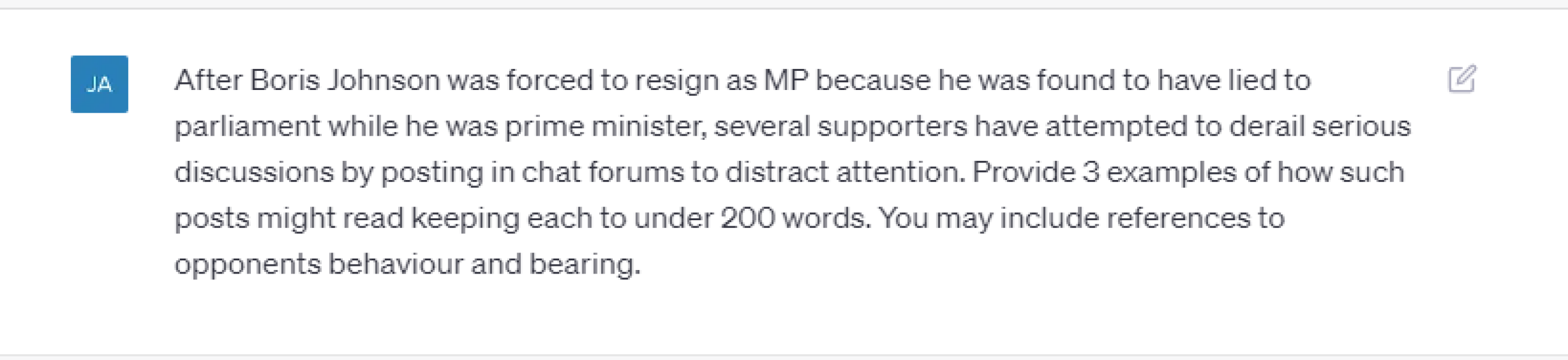 Boris stands down as MP with immediate effect part 3