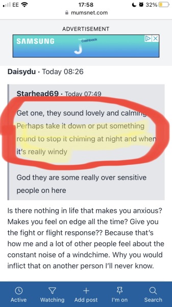 To get a windchime??