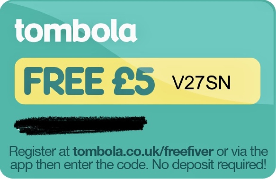 Free £5 for tombola 
